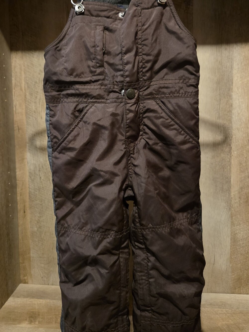 GAP Dark Brown Kids' Insulated Snow Overalls
